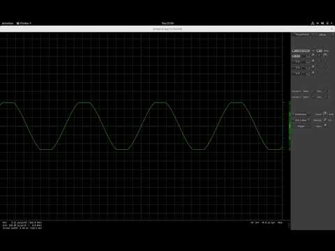 Demonstration of Overdrive, Distortion and Fuzz effects on oscilloscope and with a guitar signal