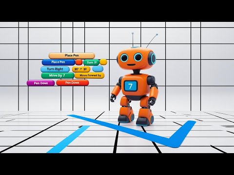 Draw Alphabets using coding | Fun programming for Kids | CodeRobo 🤖