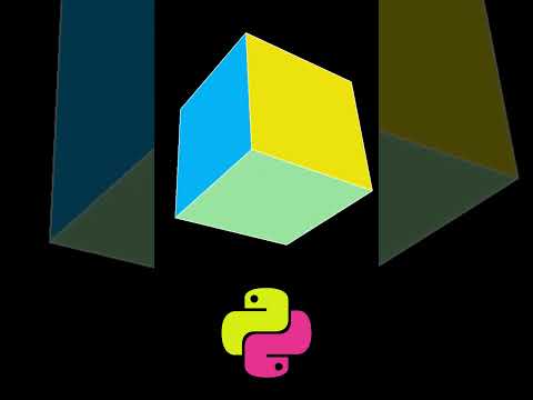 This Python Tkinter Cube Changes Color Every Second! #python #pythongui #tkinter #coding