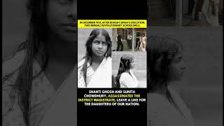 IN DECEMBER 1931, AFTER BHAGAT SINGH'S EXECUTION, TWO BENGALI REVOLUTIONARY SCHOOLGIRLS,#viral