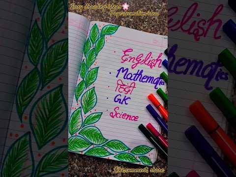 Page decoration ideas🖌️ #shortsfeed#youtubeshorts#ytshortsindia#pagedecoration#frontpagedecoration