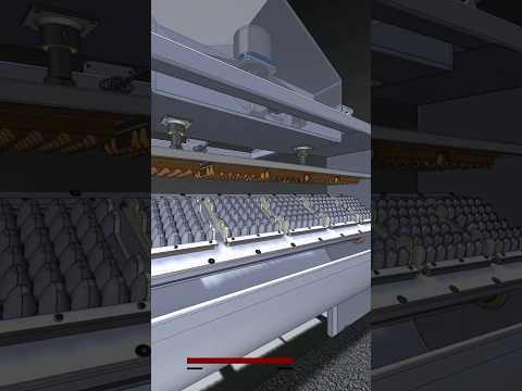 The head machine in a production line for recycling paper and cardboard to make egg plates
