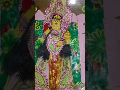 making mahalaxmi maa| 3d paper laxmi maa |realistic #short #laxmi #trending