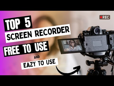 Top 5 free screen recorder for the Laptop / Window / and PC