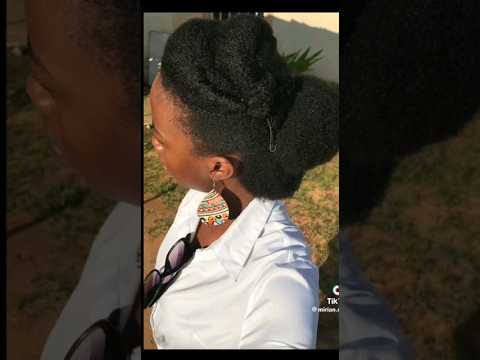 QUICK AND EASY PROTECTIVE HAIRSTYLE #naturalhairstyles #protectivestyles #hairgrowth #naturalhair