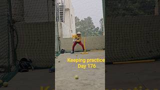 Keeping practice 💪#cricket #cricketdrills #netpractice #cricketing #netspractice