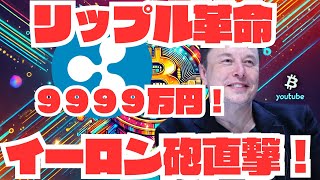 【激震】リップルが一夜で9999万円！？イーロンの衝撃宣言と暗号革命【XRP】【仮想通貨】