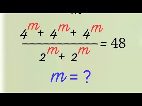 A Very Nice Math Exponential Problem|Olympiad Math| Can You Solve This?