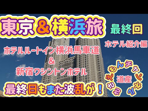 [東京＆横浜旅]最終回　ホテルルートイン横浜馬車道と新宿ワシントンホテル！最終日も波乱に…