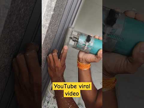 😱👍🥰अल्युमिनियम डोमल लॉक चपला राउटर कटिंग#aluminiumwindow #youtubeshorts #video #trending #bollywood