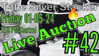 Live Auction 42 #silver #silverstacking #tthesilverstacker