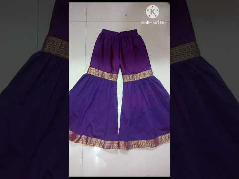 8to9 years sharara dress cutting and stitching video #shararadressforgirls #youtubeshorts