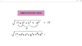 Simplification trick#math trick