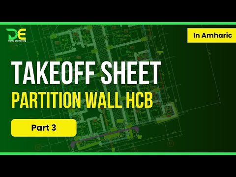 partition wall take off PART 3 | lightweight concrete (HCB)