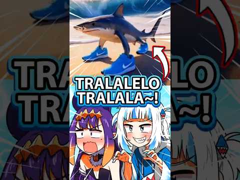 Gura, Ina & HoloEN Brainrot ITALIAN MEME are CRAZY [Gawr Gura Hololive EN] #vtuberclips #hololiveen