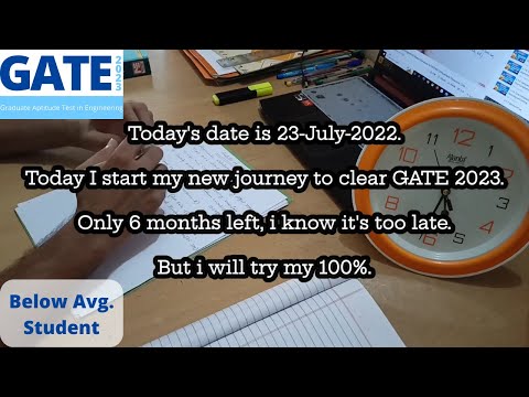 Try to Crack Gate 2023 in 6 Months | Gate aspirants | Start from Scratch | Start from zero | Day 1