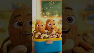“Tiny Nuts, Massive Brain Boost! 🥜💥”#NuttyFriends #HealthySnacks #BrainBoost#youtubeshorts#viral