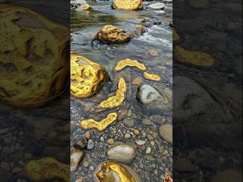 Natural Gold Quartz Wait End🪙😮  #golddiscovery #treasure#gold #goldrush #goldnugget #goldmining