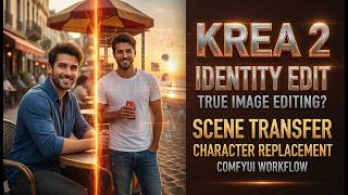 Krea 2 Identity Edit in ComfyUI | True AI Image Editing? Identity Preserving Edits/Replacements