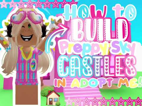 HOW TO BUILD A PREPPY SKY CASTLE!!! *in adopt me*