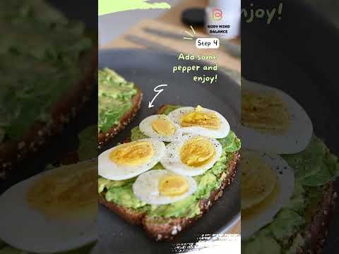 Cute Step By Step Avocado Toast Recipe  Video #healthyliving #motivation #weightlosspodcast