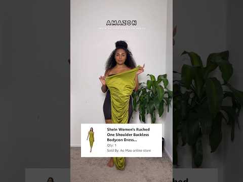 Amazon Fashion Try-On: Sheln Ruched BodyCon #amazonfinds #amazonfashion #tryonhaul #transitionvideo