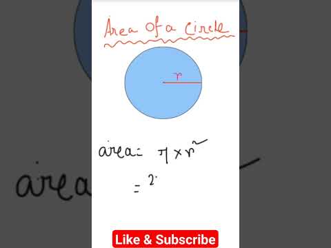 Area Of A Circle || Geometry #algebra #geometry #mensuration #viral #shorts