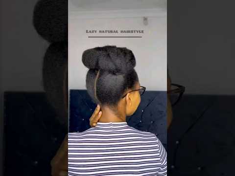 SIMPLE AND QUICK PROTECTIVE NATURAL HAIR STYLE #naturalhairstyles #hairstyles #protectivehairstyle