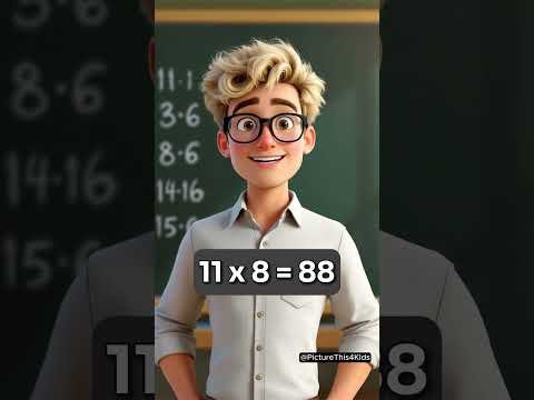 11x Times Tables - Easy & Fun Math for Kids!  #kidslearning #kidsmaths #timestables #kidsfunlearning