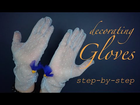 Cute & Easy Glove Embellishment | Net Fabric DIY Part 2 #handmadeaccessories
