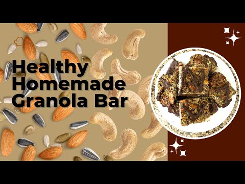 Healthy homemade granola bar