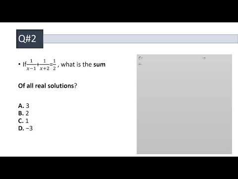 "SAT Algebra Challenge: Can You Solve This Tricky Fraction Equation? 🔥"