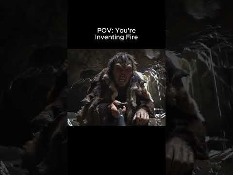 POV: You're inventing the fire 🔥🔥 #history #aistories #veo3 #ai #stories #borning history