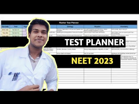 TEST PLANNER FOR NEET2023 - 1 DECEMBER - JOIN THIS SERIES NOW