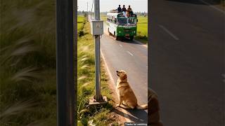 Dog saved the lives of millions of bus passengers 😭 #ai #dog #rescue #bus