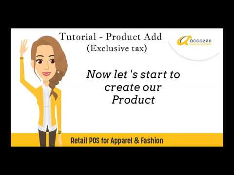 POS Billing Software Tutorial - Product Add (Exclusive Tax)