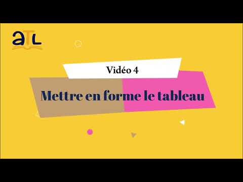 Excel 4: Mettre en forme un tableau-Les bordures-