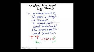 Facts About Logarithm #maths #class9math #mathzone #mathematics #mathlesson #mathszone