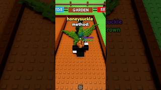 Honeysuckle Method In Grow A Garden  #roblox #growagarden