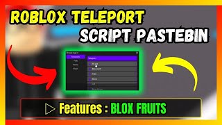Roblox Teleport Script Pastebin - Free Download and Copy