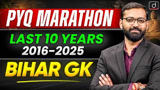 72nd BPSC Prelims 2026 | Last 10 Years Bihar GK PYQ Solved | Complete Bihar GK Marathon