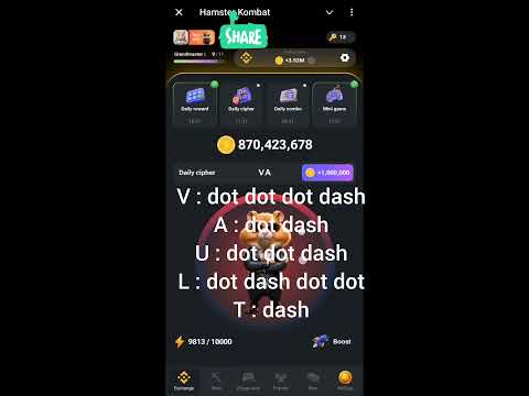 Hamster Kombat Cipher Code new August 1