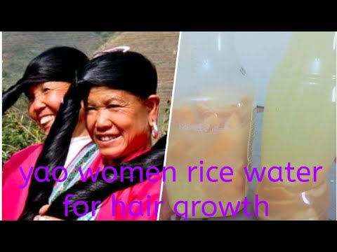 yao women rice water/7day challenge of rice water/yao women secret/hair growth