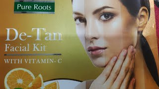 Pure roots De-Tan Facial Kit honest review ❤️