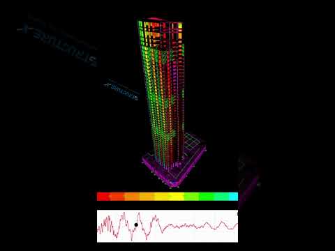 G+47 Building Earthquake Simulation  Peer NGA Strong Motion Databased Record #shorts #viralshorts
