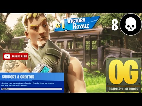 Fortnite OG | 8 Kill Win Gameplay | Controller Player | Creator Code: Cloakified (1080p Open)