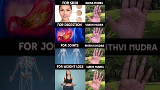 4 Mudras you must add in your daily schedule 🍀 #mudrahealing #digestion #jointpain #weightloss