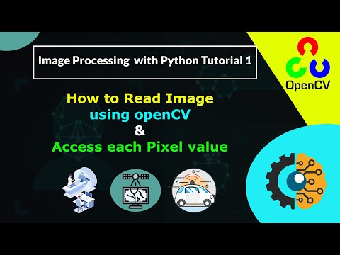 How to Read & Display Image using openCV in Python | How to access each Pixel of an image.