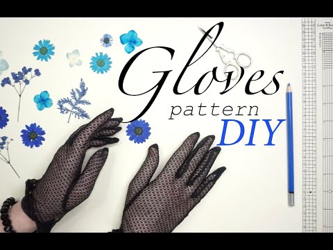 ✨  Create Stylish Accessories Glove Tutorial for very trench fabric.   DIY  Pattern Drafting part 1