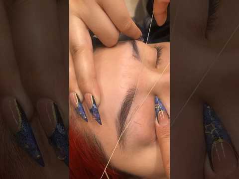 Beginner tutorial  of threading  #eyebrow #shortvideo #best